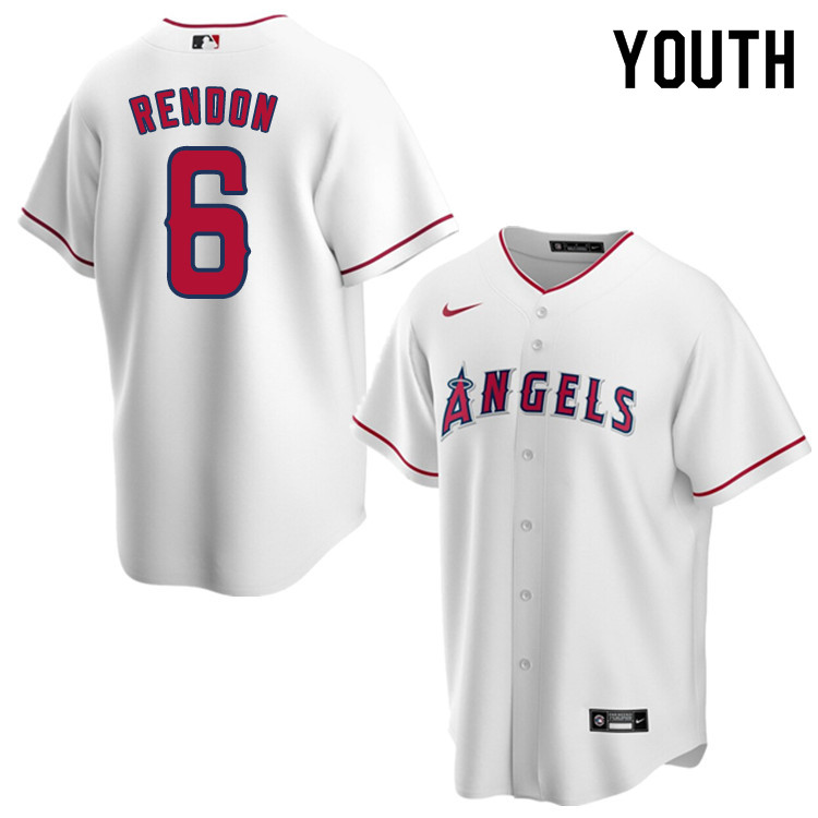 Nike Youth #6 Anthony Rendon Los Angeles Angels Baseball Jerseys Sale-White